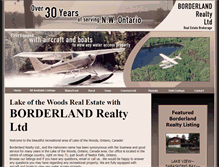 Tablet Screenshot of borderlandrealty.com